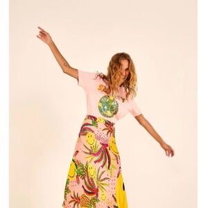 Rainbow Bananas Smiley® Midi Skirt